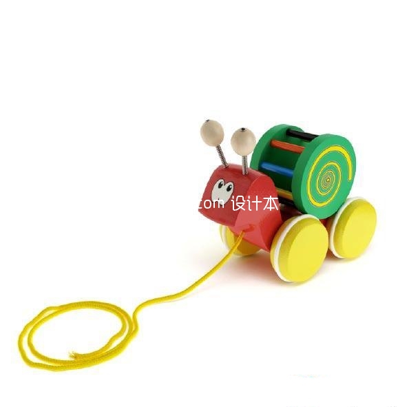 小蜗牛玩具车3d模型下载