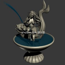 喷泉3d模型下载