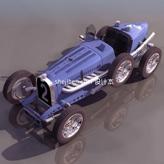 bugatti 小轿车3d模型下载