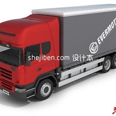 箱式卡车3d模型下载