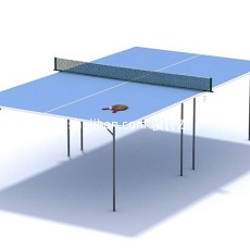 兵乓球桌3d模型下载