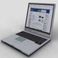 笔记本电脑3d模型下载