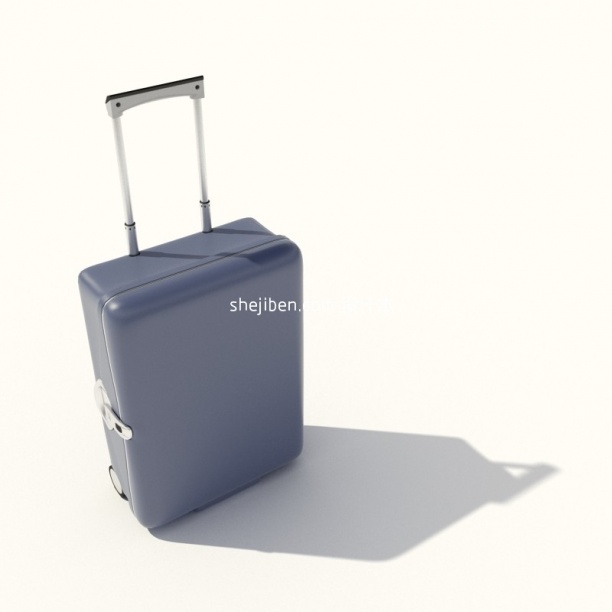 行李箱，旅行箱，拉杆箱3d模型
