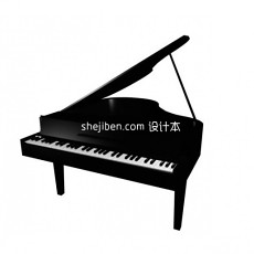 钢琴max23d模型下载