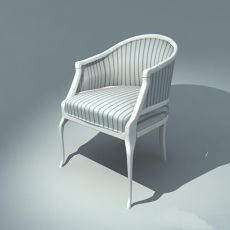 欧式休闲椅扶手3d模型下载
