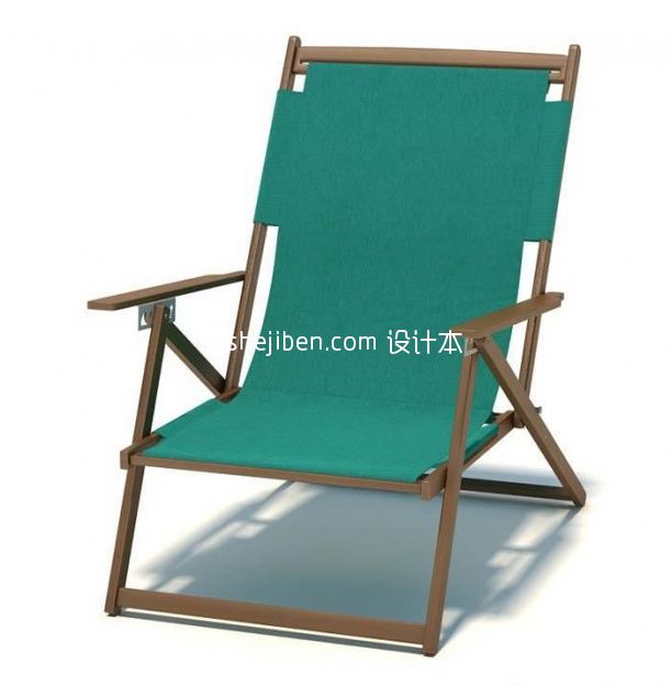 沙滩躺椅3d模型下载
