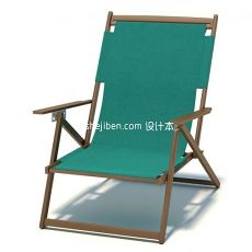 沙滩躺椅3d模型下载