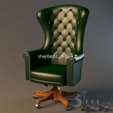 欧式老板椅子3d模型下载