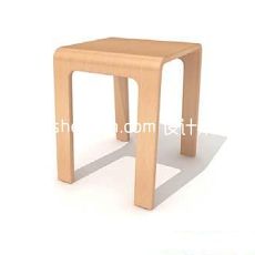 实木凳椅3d模型下载
