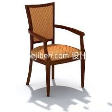 布艺餐椅3d模型下载