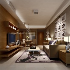 室内家居客厅3d模型下载