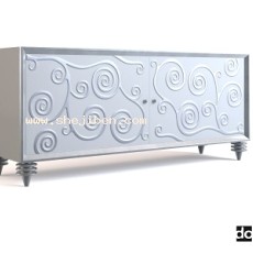 欧式电视柜家具3d模型下载