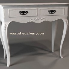 欧式桌子家具3d模型下载