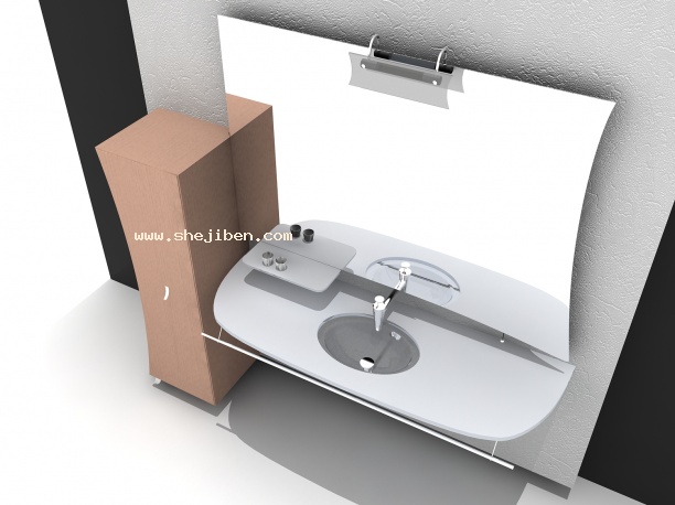 洗手台3d模型下载
