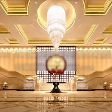 酒店水晶灯大堂3d模型下载