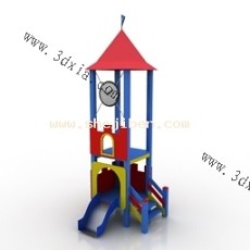 幼儿园-公园设施3d模型下载