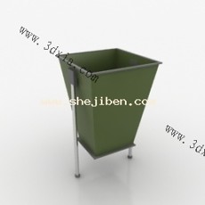 垃圾桶3d模型下载