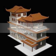 古代房子3d模型下载