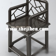 台球椅3d模型下载
