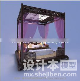 中式双人床