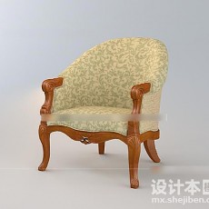 美工家具沙发椅3d模型下载