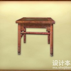 中式方凳3d模型下载