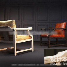 中式椅子3d模型下载