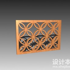 木雕窗3d模型下载