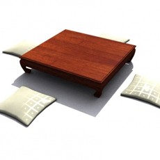 日本料理桌子3d模型下载