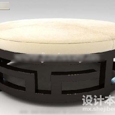 中式茶几3d模型下载