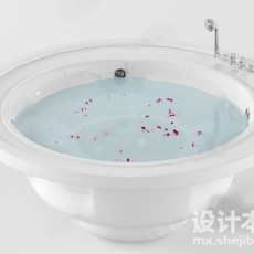 圆形浴缸3d模型下载