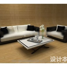 时尚组合沙发3d模型下载