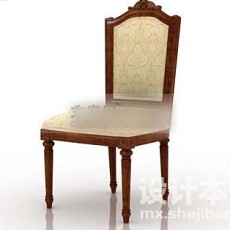 火锅店椅子3d模型下载