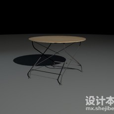 铁艺桌椅3d模型下载