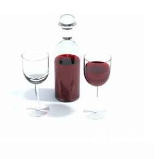 葡萄酒杯3d模型下载