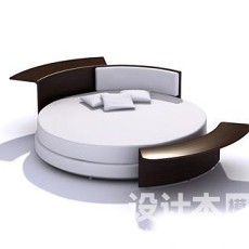 圆床3d模型下载