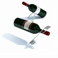 葡萄酒3d模型下载