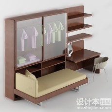 衣柜3d模型下载