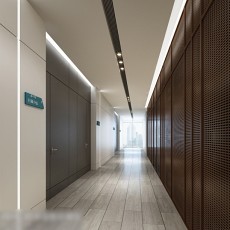 办公区走廊3d模型下载