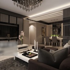 家装客厅沙发3d模型下载