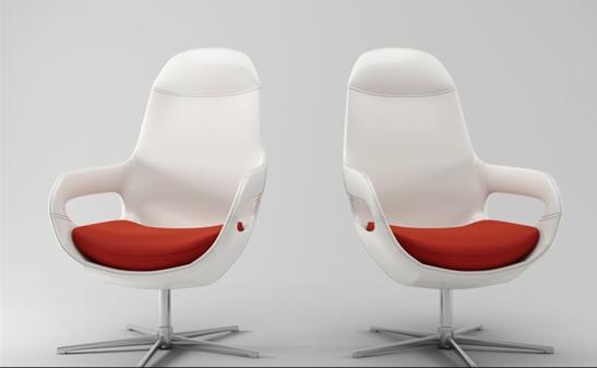 白色办公椅3d模型下载
