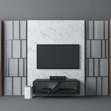 现代电视墙单体3d模型下载