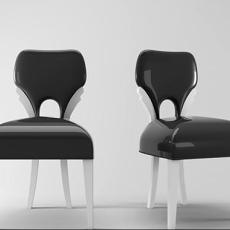 黑色的椅子3d模型下载