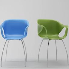 创意现代椅子3d模型下载