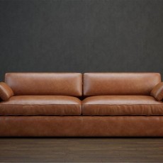 max棕色沙发3d模型下载