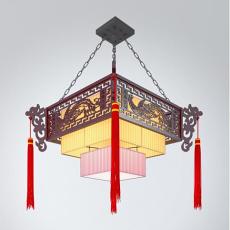 中式风格方形吊灯3d模型下载