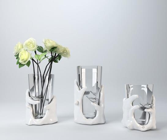 现代花瓶摆件 3d模型下载