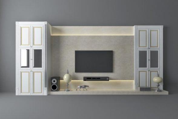 现代风格3d电视柜模型