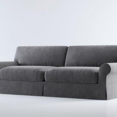 max双人沙发3d模型下载