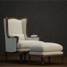 欧式沙发椅3d模型下载